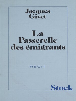 cover image of La Passerelle des émigrants
